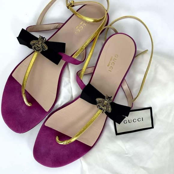 Gucci sandals, 39 1/2 - Picture 3 of 9